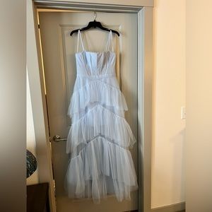 Brand New Dress! BCBGMaxAzria Formal Light Blue Evening Tulle Gown